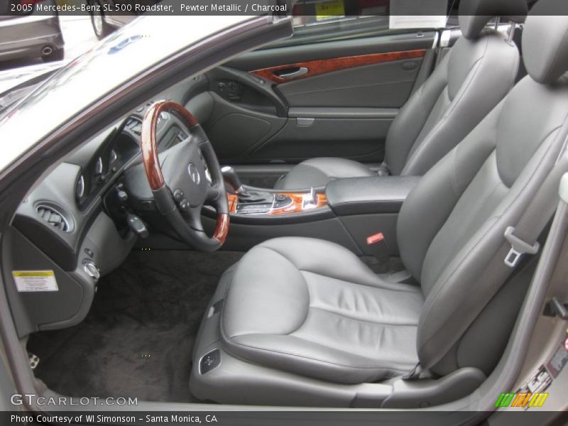 Pewter Metallic / Charcoal 2005 Mercedes-Benz SL 500 Roadster