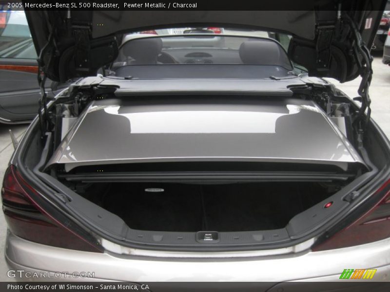 Pewter Metallic / Charcoal 2005 Mercedes-Benz SL 500 Roadster