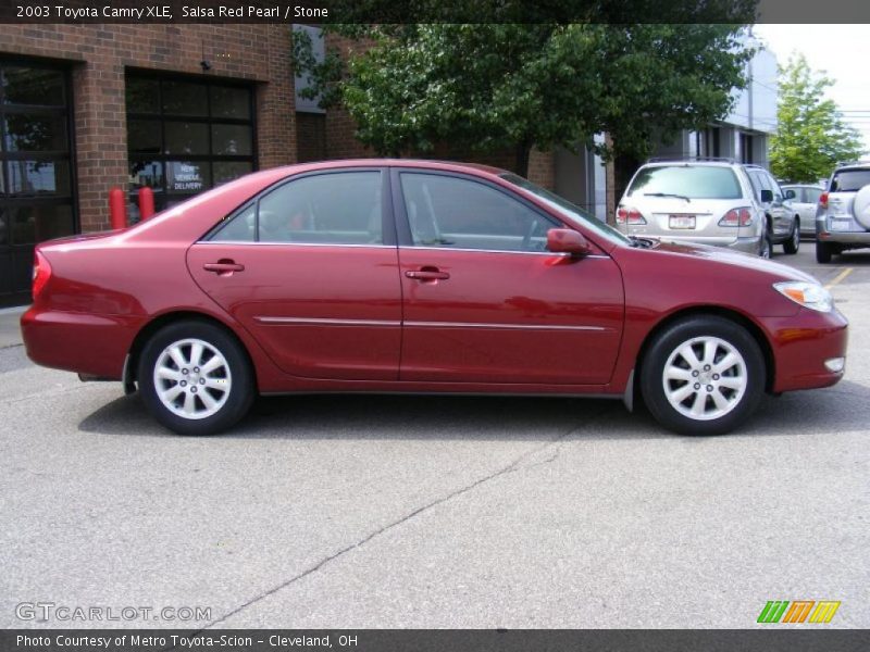 Salsa Red Pearl / Stone 2003 Toyota Camry XLE