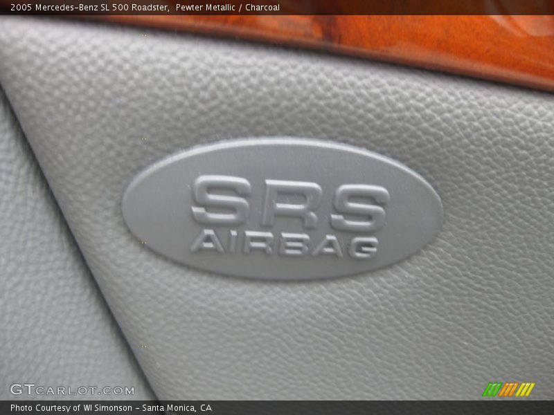Pewter Metallic / Charcoal 2005 Mercedes-Benz SL 500 Roadster