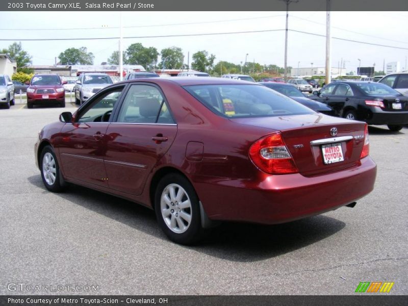 Salsa Red Pearl / Stone 2003 Toyota Camry XLE