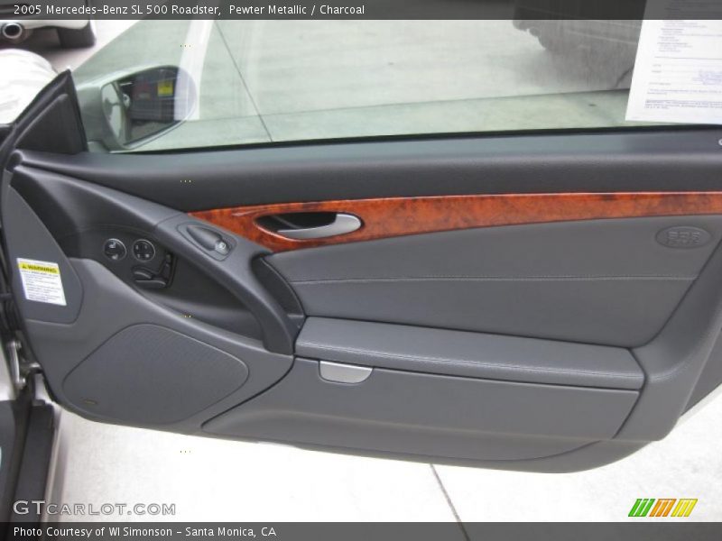 Pewter Metallic / Charcoal 2005 Mercedes-Benz SL 500 Roadster