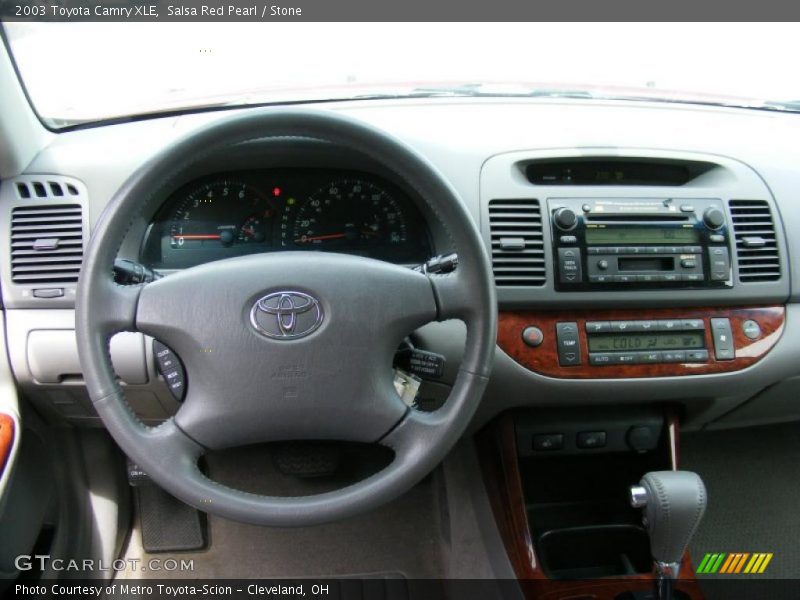 Salsa Red Pearl / Stone 2003 Toyota Camry XLE