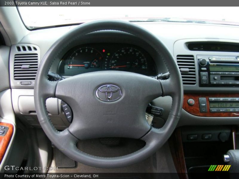 Salsa Red Pearl / Stone 2003 Toyota Camry XLE