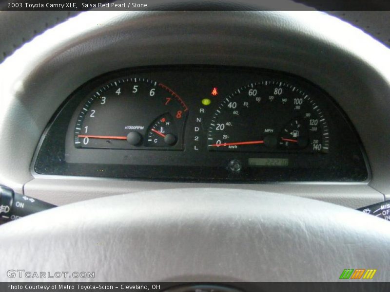 Salsa Red Pearl / Stone 2003 Toyota Camry XLE