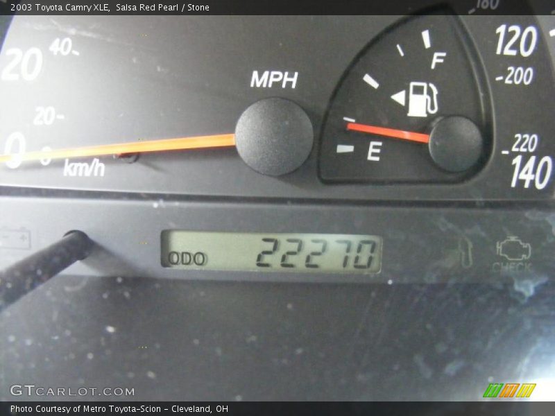 Salsa Red Pearl / Stone 2003 Toyota Camry XLE