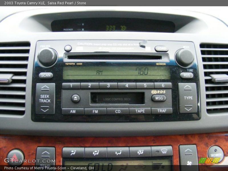 Salsa Red Pearl / Stone 2003 Toyota Camry XLE