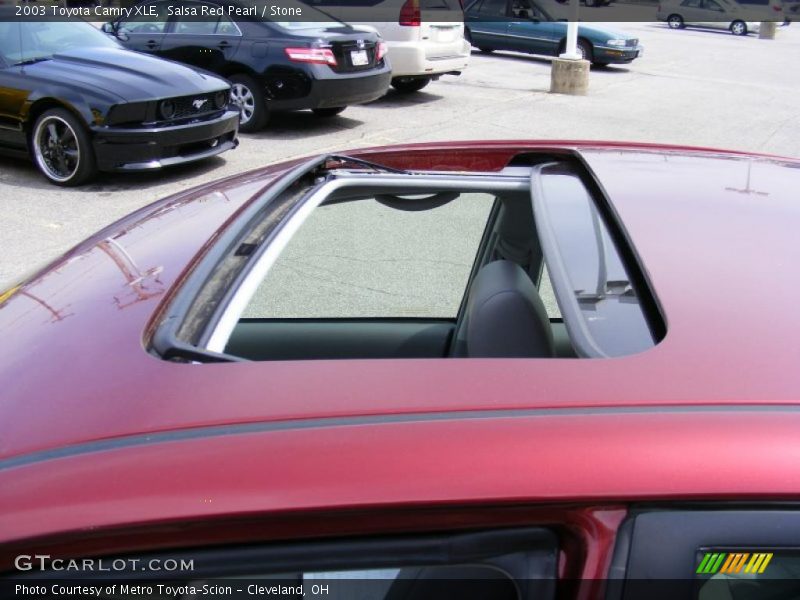 Salsa Red Pearl / Stone 2003 Toyota Camry XLE
