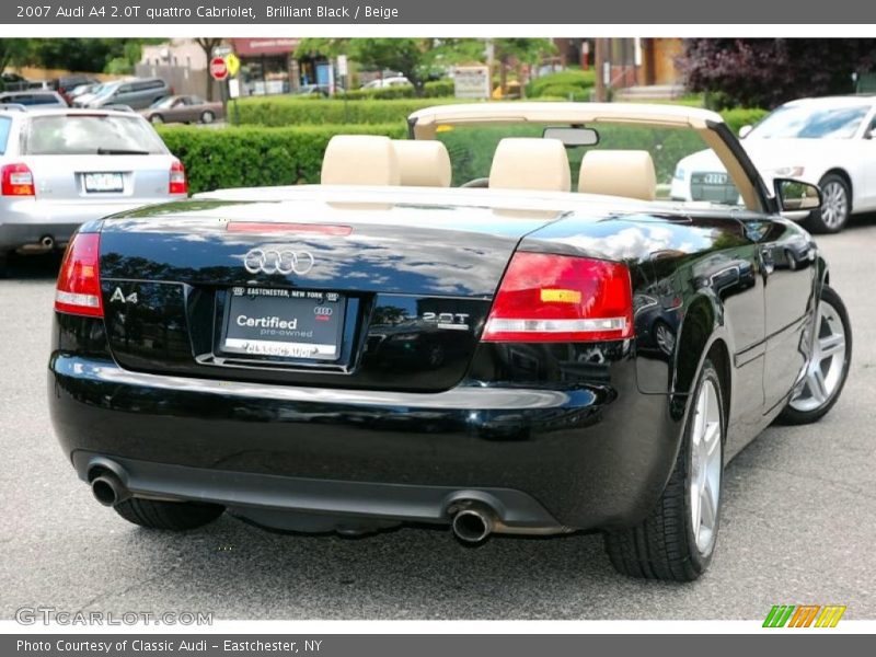 Brilliant Black / Beige 2007 Audi A4 2.0T quattro Cabriolet