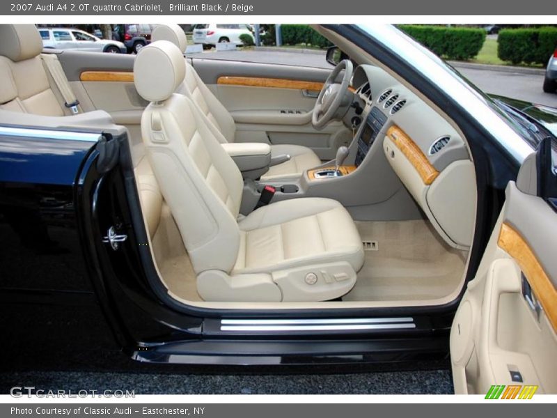 Brilliant Black / Beige 2007 Audi A4 2.0T quattro Cabriolet