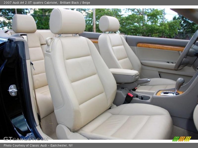 Brilliant Black / Beige 2007 Audi A4 2.0T quattro Cabriolet