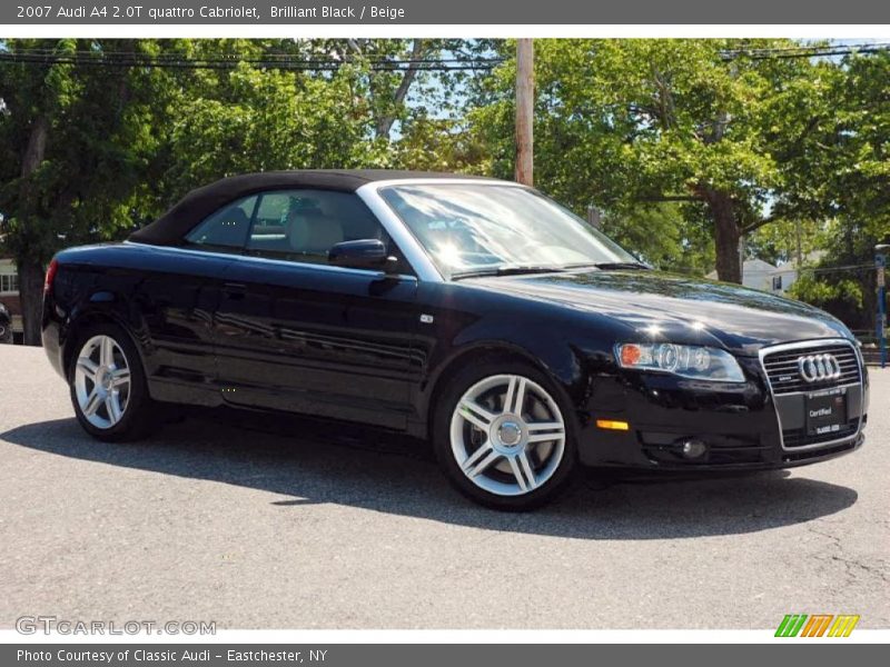 Brilliant Black / Beige 2007 Audi A4 2.0T quattro Cabriolet
