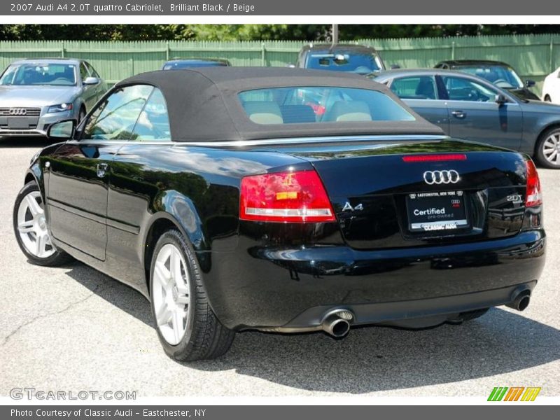 Brilliant Black / Beige 2007 Audi A4 2.0T quattro Cabriolet
