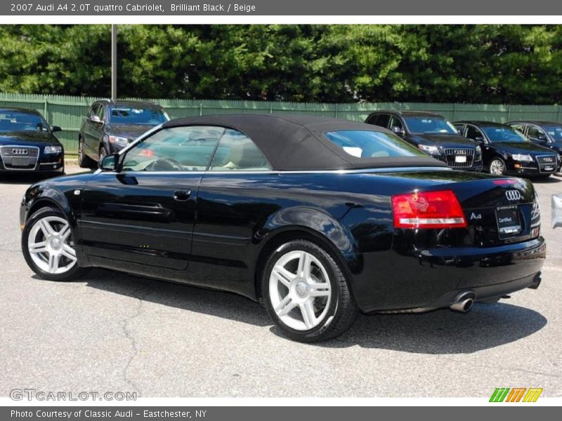 Brilliant Black / Beige 2007 Audi A4 2.0T quattro Cabriolet
