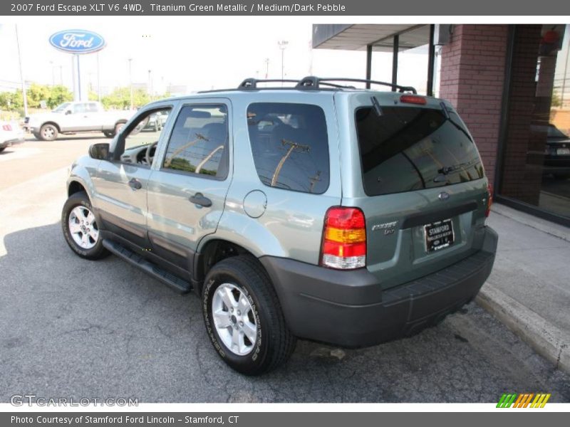 Titanium Green Metallic / Medium/Dark Pebble 2007 Ford Escape XLT V6 4WD