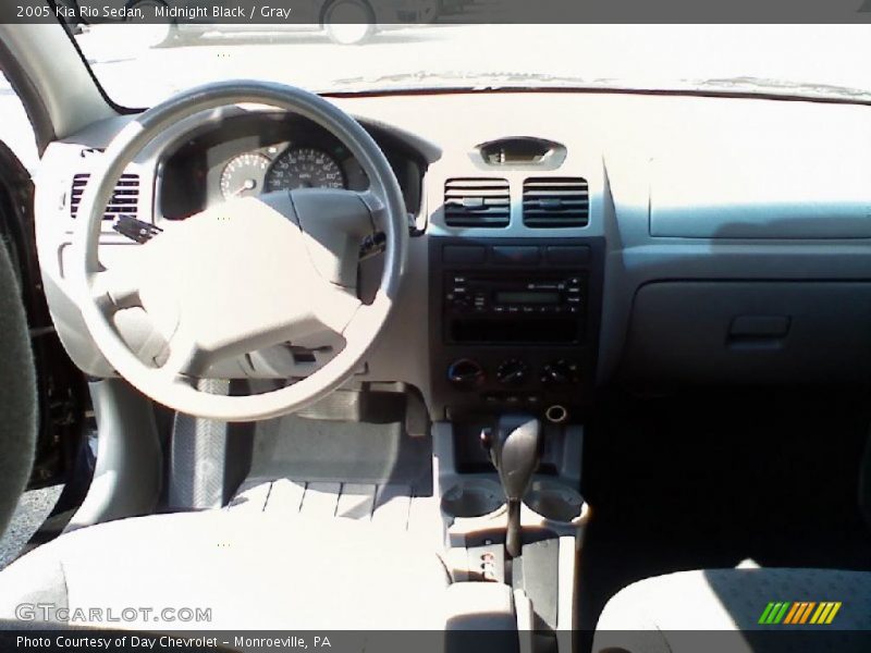 Midnight Black / Gray 2005 Kia Rio Sedan