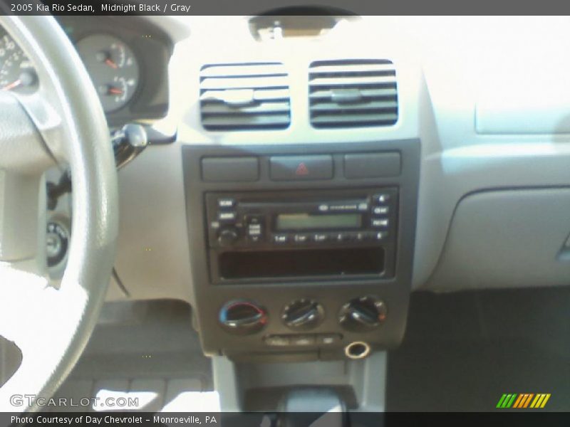 Midnight Black / Gray 2005 Kia Rio Sedan