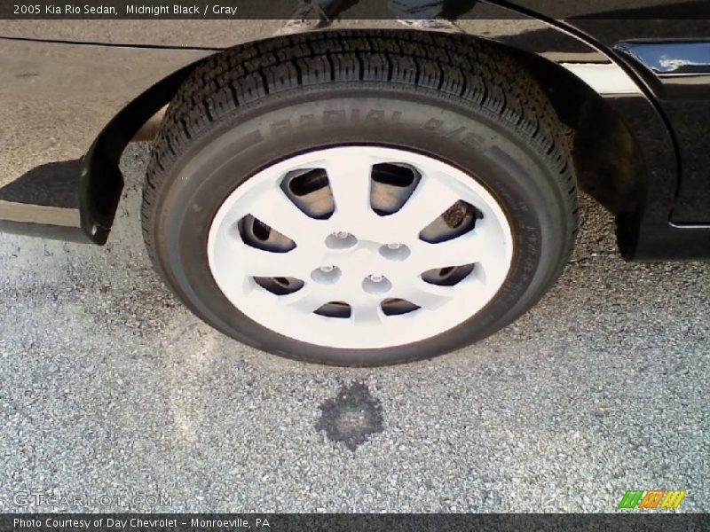 Midnight Black / Gray 2005 Kia Rio Sedan