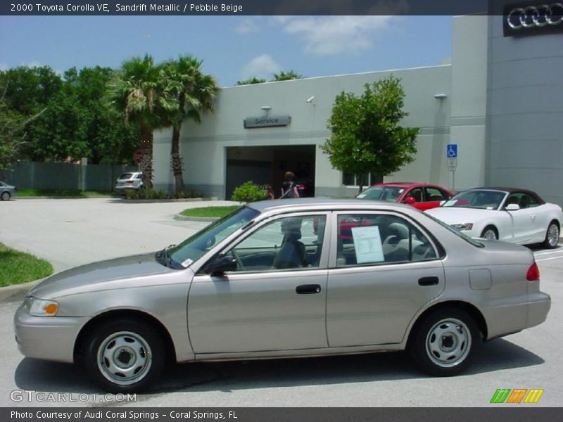 Sandrift Metallic / Pebble Beige 2000 Toyota Corolla VE