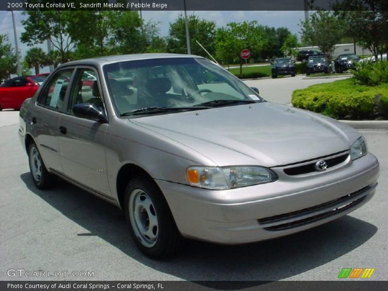 Sandrift Metallic / Pebble Beige 2000 Toyota Corolla VE