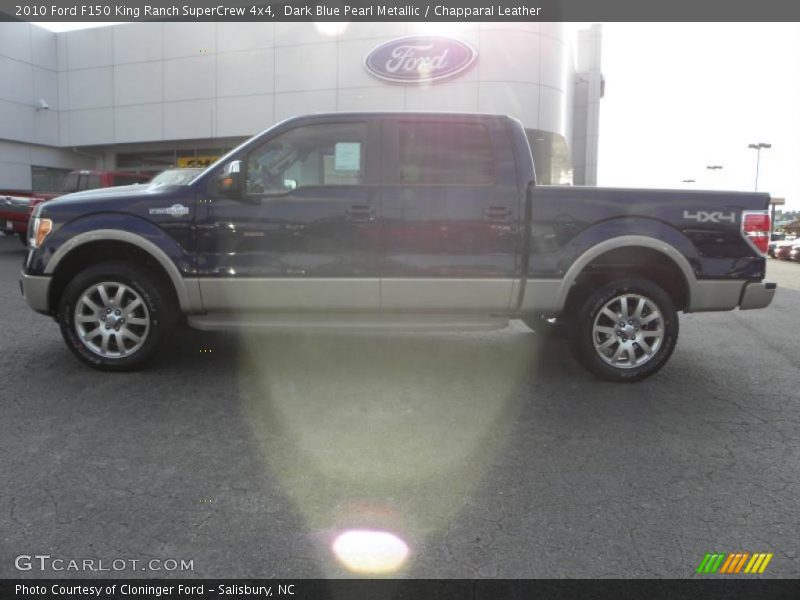 Dark Blue Pearl Metallic / Chapparal Leather 2010 Ford F150 King Ranch SuperCrew 4x4