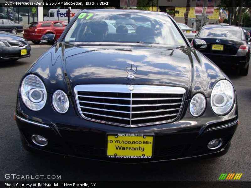 Black / Black 2007 Mercedes-Benz E 350 4Matic Sedan