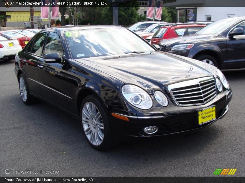 Black / Black 2007 Mercedes-Benz E 350 4Matic Sedan