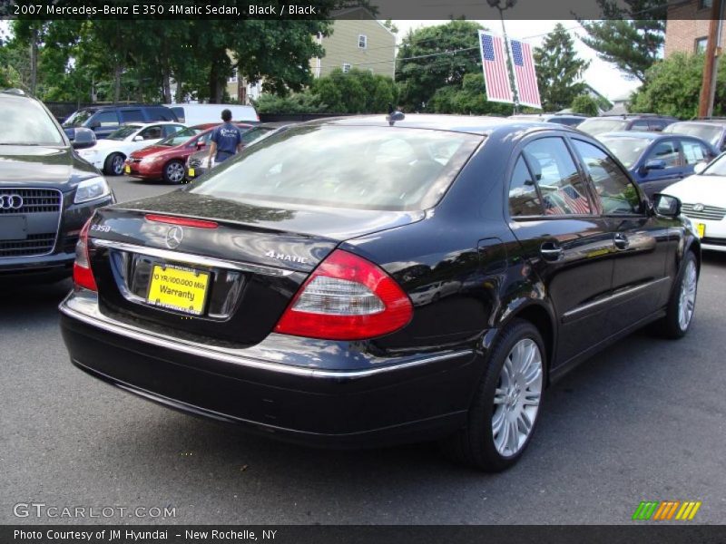 Black / Black 2007 Mercedes-Benz E 350 4Matic Sedan