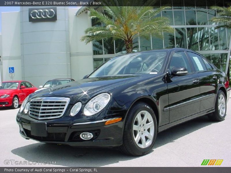 Black / Black 2007 Mercedes-Benz E 320 Bluetec Sedan
