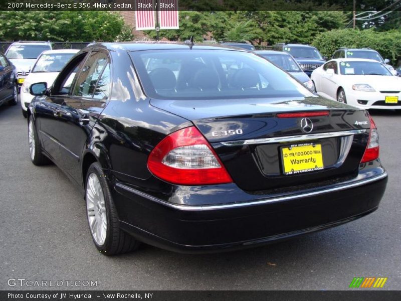 Black / Black 2007 Mercedes-Benz E 350 4Matic Sedan