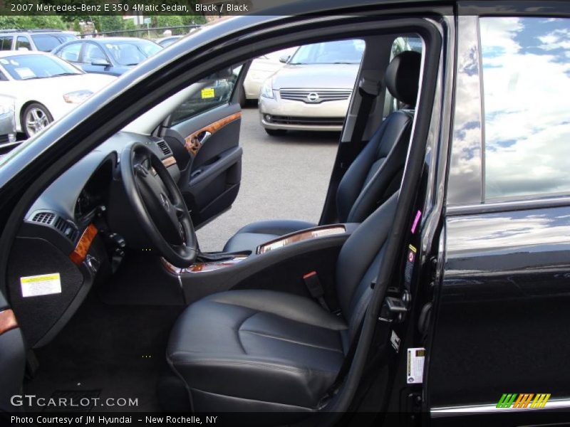 Black / Black 2007 Mercedes-Benz E 350 4Matic Sedan