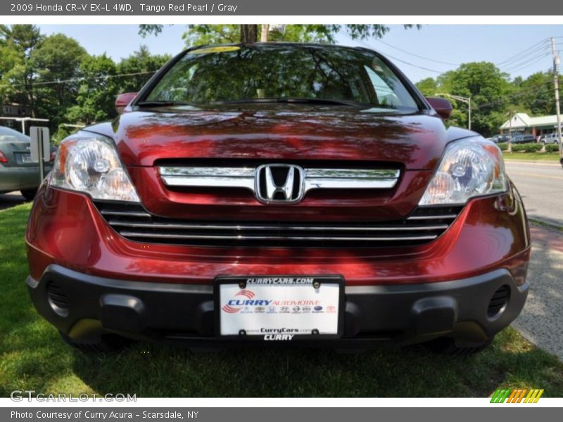 Tango Red Pearl / Gray 2009 Honda CR-V EX-L 4WD