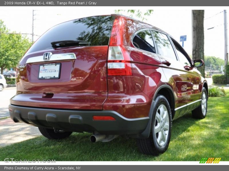 Tango Red Pearl / Gray 2009 Honda CR-V EX-L 4WD