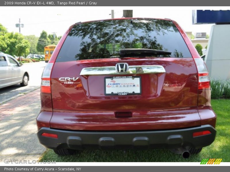 Tango Red Pearl / Gray 2009 Honda CR-V EX-L 4WD