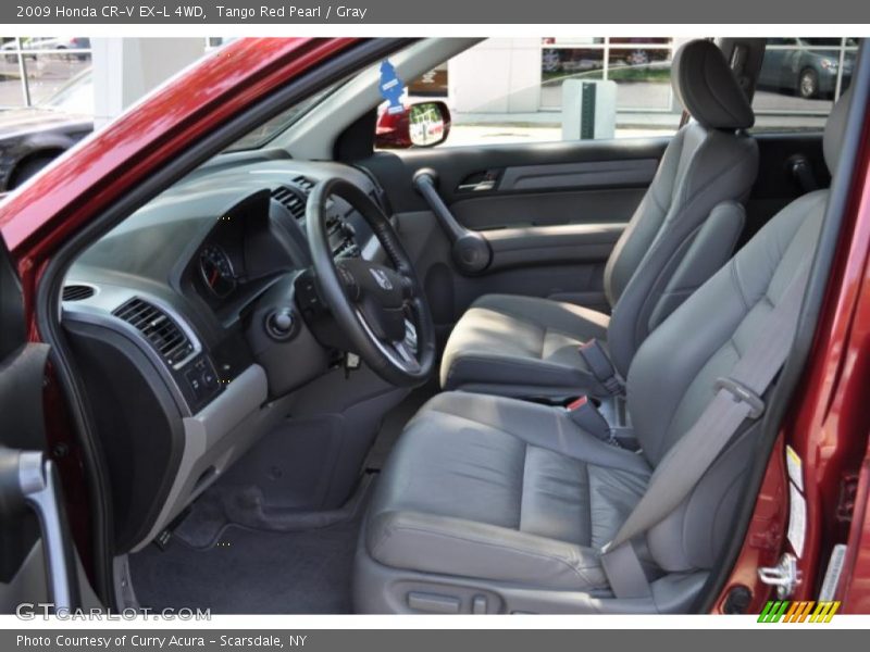 Tango Red Pearl / Gray 2009 Honda CR-V EX-L 4WD