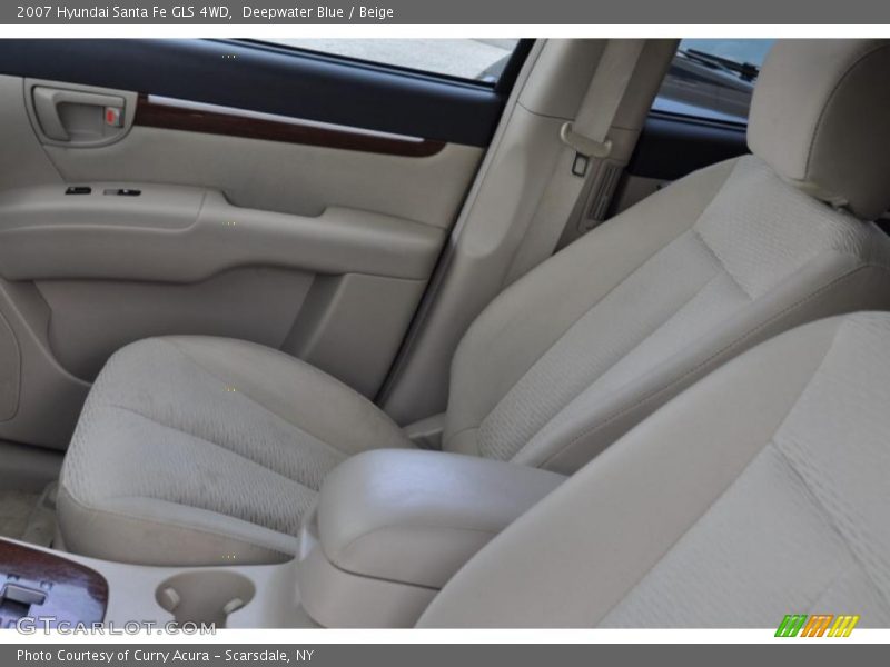 Deepwater Blue / Beige 2007 Hyundai Santa Fe GLS 4WD