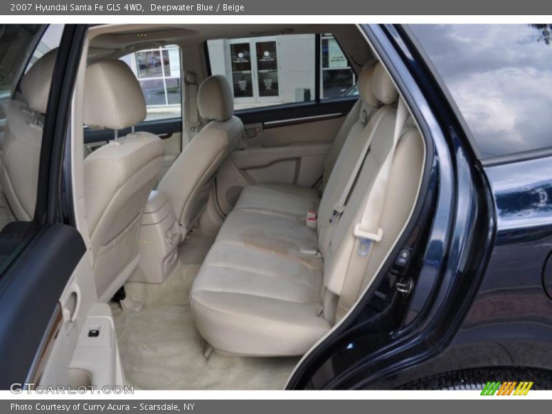 Deepwater Blue / Beige 2007 Hyundai Santa Fe GLS 4WD