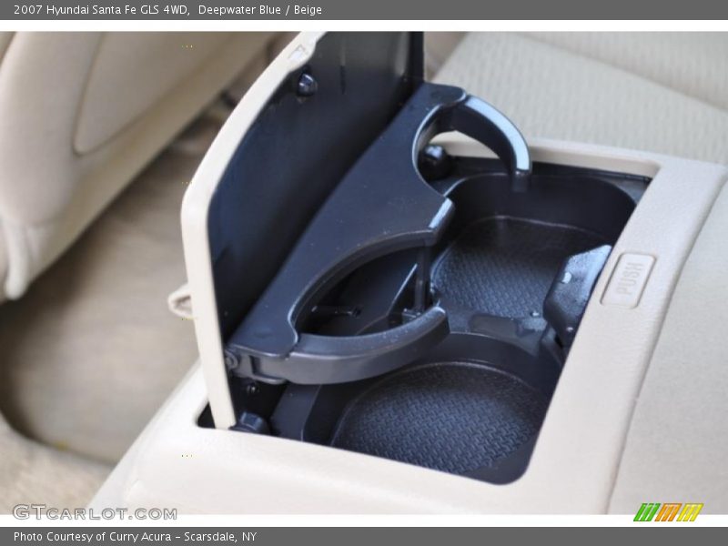 Deepwater Blue / Beige 2007 Hyundai Santa Fe GLS 4WD