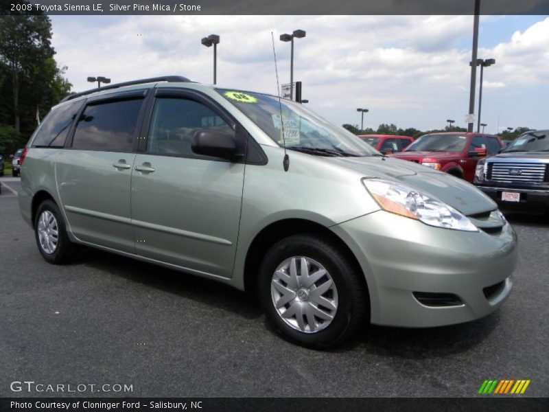 Silver Pine Mica / Stone 2008 Toyota Sienna LE