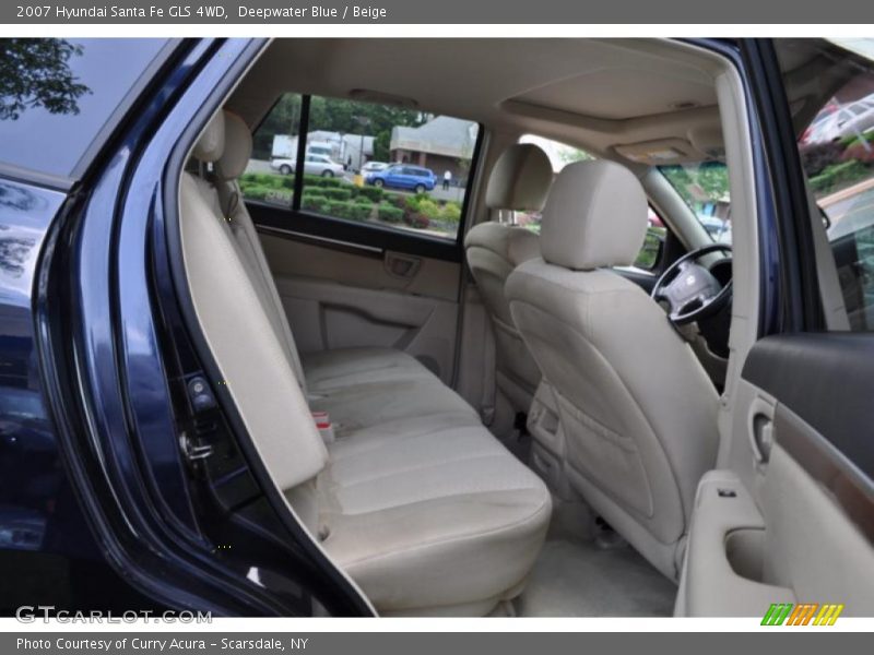 Deepwater Blue / Beige 2007 Hyundai Santa Fe GLS 4WD
