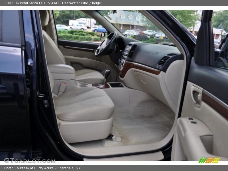 Deepwater Blue / Beige 2007 Hyundai Santa Fe GLS 4WD