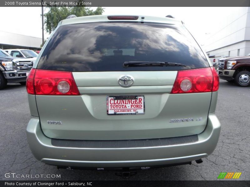 Silver Pine Mica / Stone 2008 Toyota Sienna LE