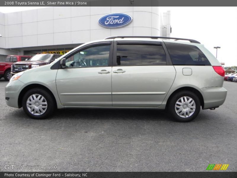 Silver Pine Mica / Stone 2008 Toyota Sienna LE