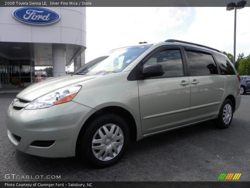 Silver Pine Mica / Stone 2008 Toyota Sienna LE