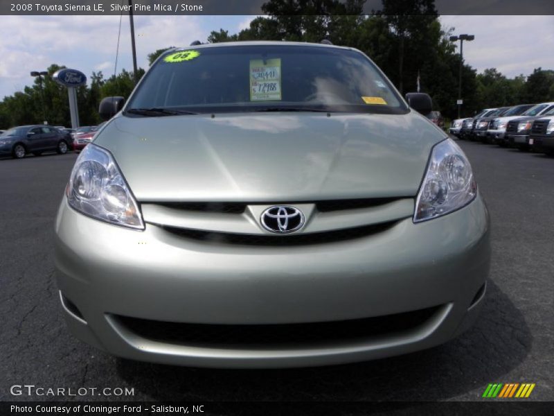 Silver Pine Mica / Stone 2008 Toyota Sienna LE