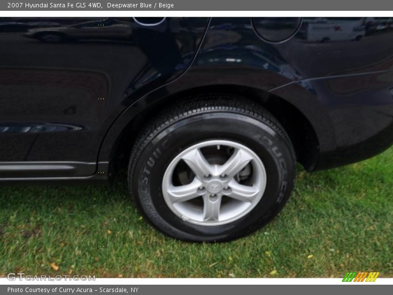 Deepwater Blue / Beige 2007 Hyundai Santa Fe GLS 4WD