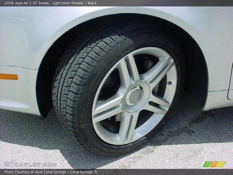 Light Silver Metallic / Black 2008 Audi A4 2.0T Sedan