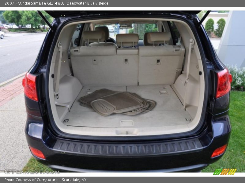 Deepwater Blue / Beige 2007 Hyundai Santa Fe GLS 4WD