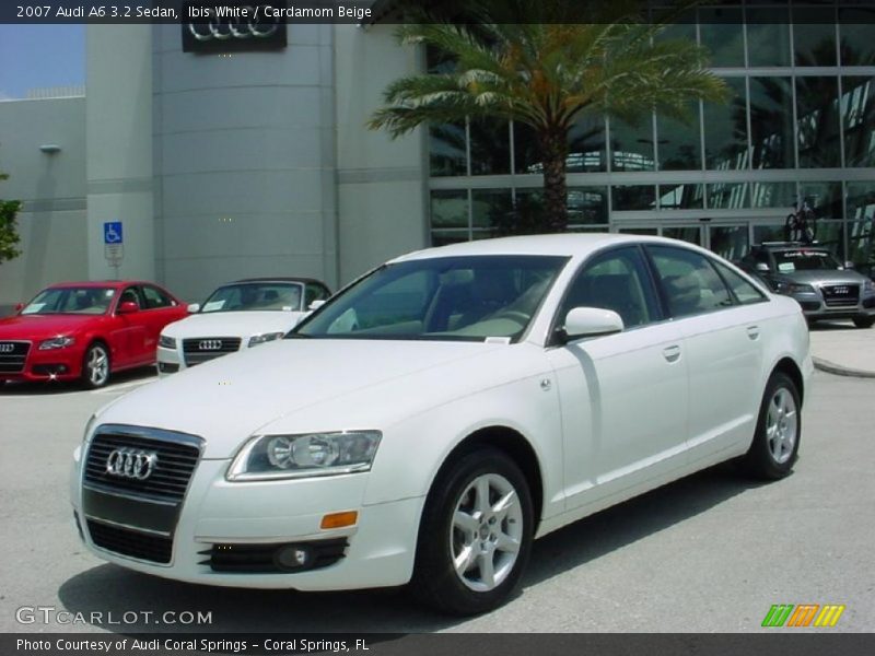 Ibis White / Cardamom Beige 2007 Audi A6 3.2 Sedan