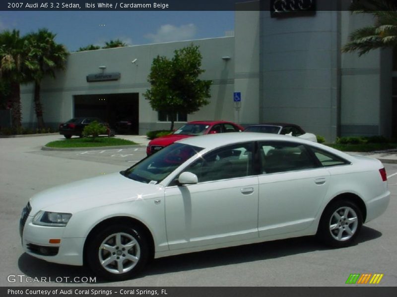 Ibis White / Cardamom Beige 2007 Audi A6 3.2 Sedan